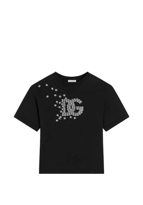T-shirt con logo DOLCE & GABBANA KIDS | L4JTHV G7Q0TN0000